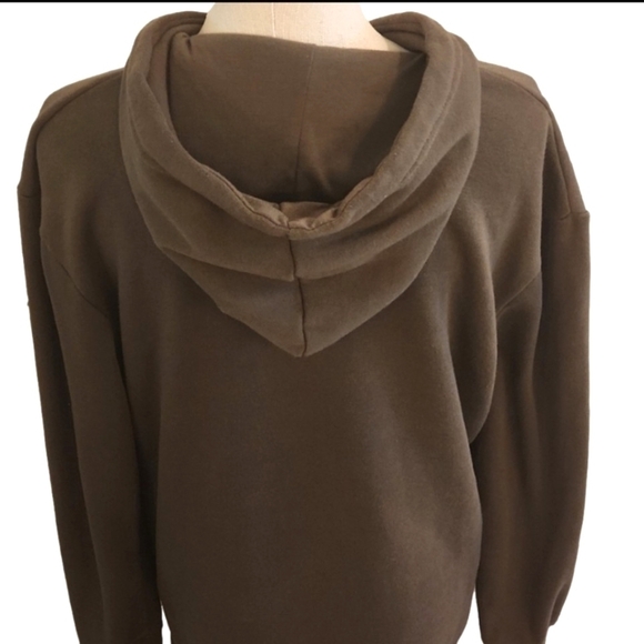 Mens Among equals army green hoodie size Medium - Picture 10 of 13